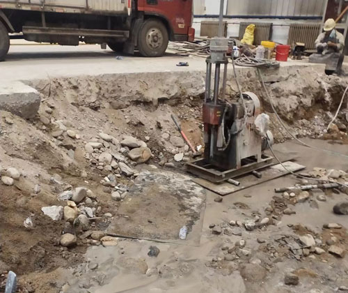 合浦公路下沉压浆